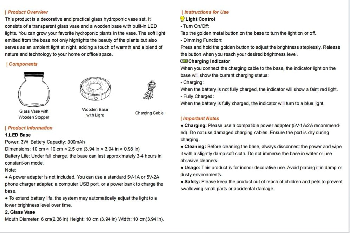 Plant Propagation Station with Light, Valentines Day Glass Terrarium with Stepless Dimming Function Hydroponic Glass Container Vase Jars Gardening Gifts for Mom Women Plant Lovers