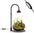 Desktop Grow Lamp Terrarium Light Plant Light on Table with Flexible Gooseneck Lamp for Terrarium Kitchen Vetegable Succulent Lamp with Auto Timer 3/6/12Hrs, 4 Brightness Levels (Red)