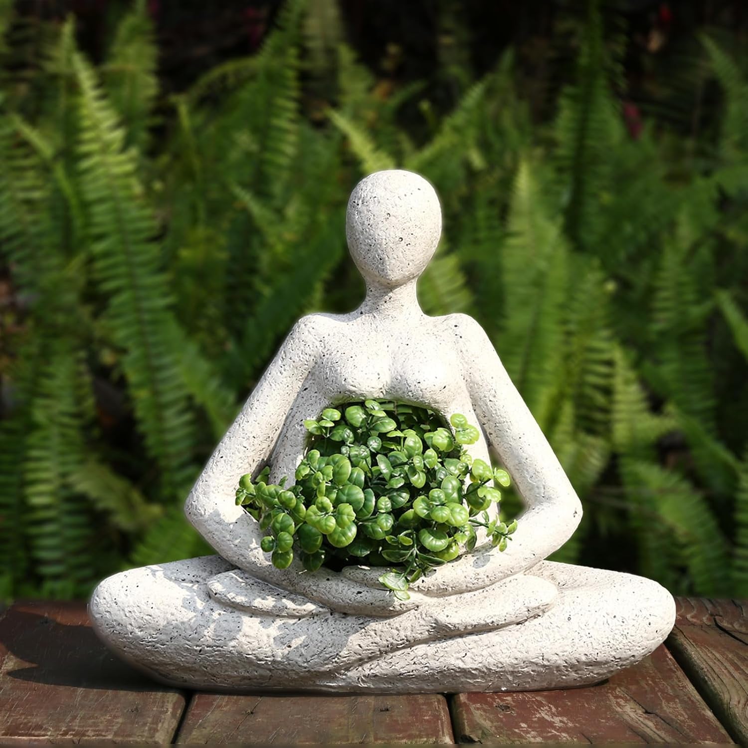 Large Planters for Outdoor Indoor Plants Head Face Planter Pot Unique Succulent Planters Flower Vase with Drainage Hole New Life