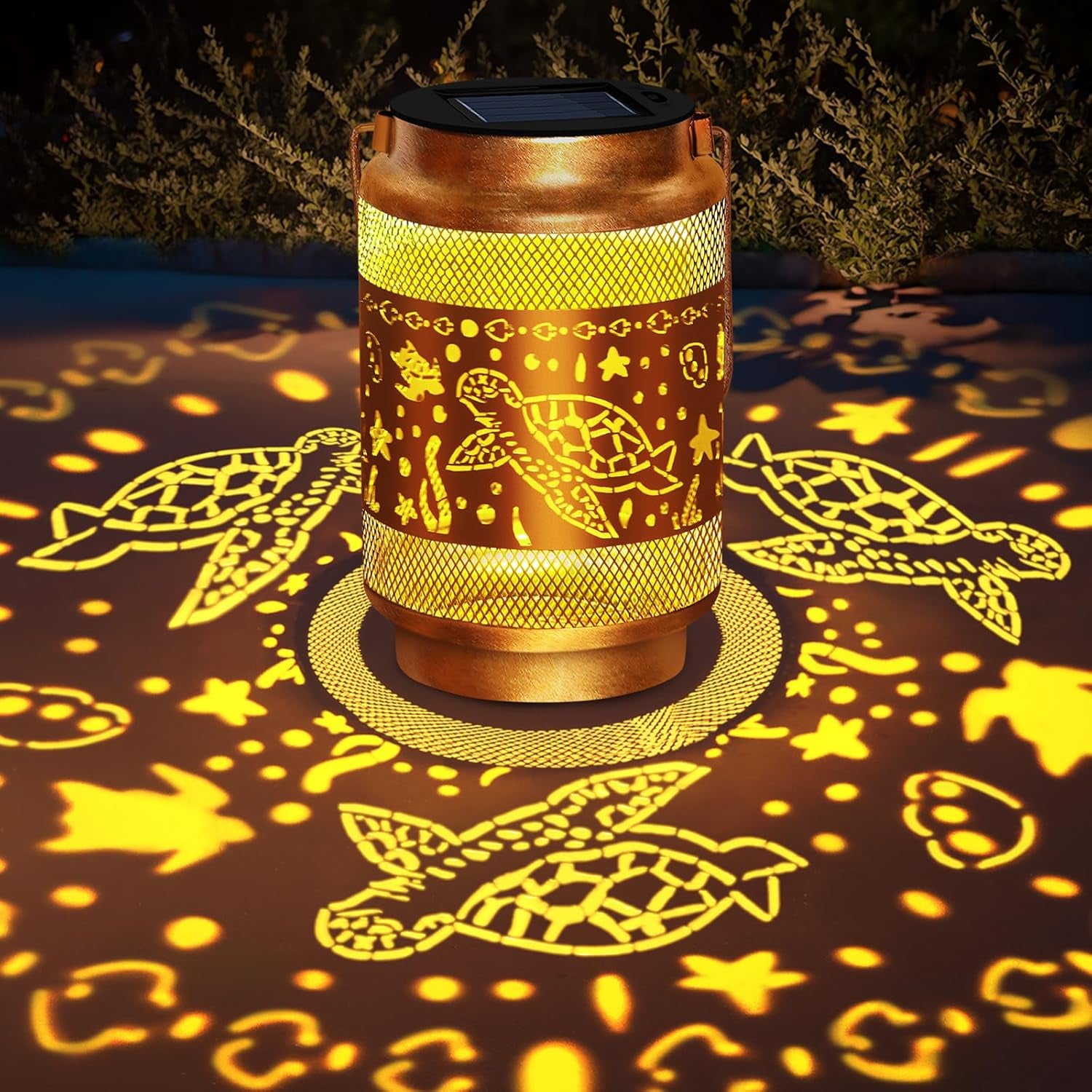 Mothers Day Gifts Solar Lanterns Outdoor Waterproof Hummingbird Garden Decor,Birthday Gifts for Women Mom Grandma,Hanging Solar Hummingbird Lights outside Hollowed-Out Lantern for Patio,Yard Art,Porch