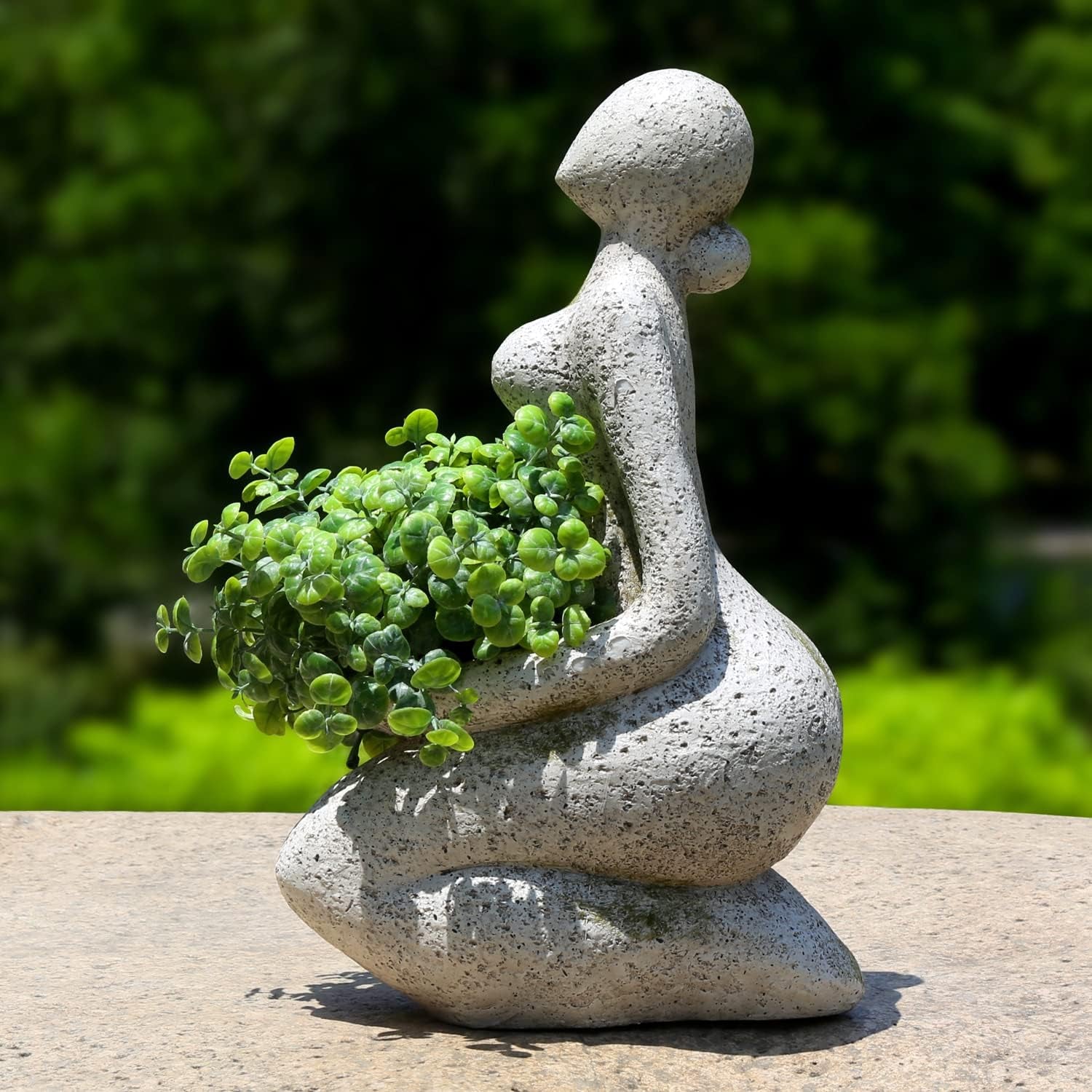 Large Planters for Outdoor Indoor Plants Head Face Planter Pot Unique Succulent Planters Flower Vase with Drainage Hole New Life